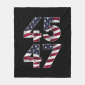 Trump 2024 45 47  VS Fleece Deken (Voorkant)