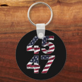 Trump 2024 45 47  VS Sleutelhanger (Voorkant)