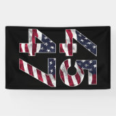 Trump 2024 45 47 VS Spandoek (Horizontaal)