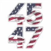 Trump 2024 45 47  VS Sticker (Voorkant)