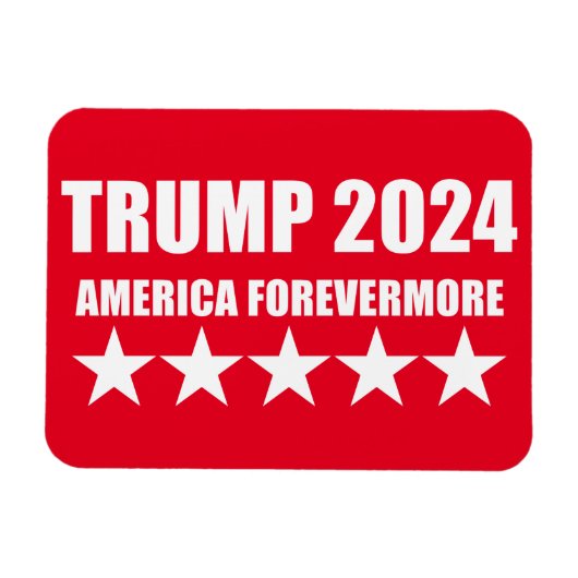 TRUMP 2024 - AMERIKA FOREVERMORE MAGNEET (Horizontaal)