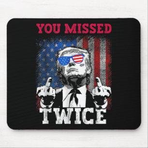 Trump 2024 Amerikaanse vlag die je twee keer hebt  Muismat