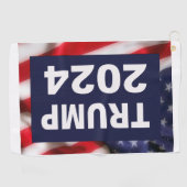 Trump 2024 Amerikaanse vlag Golfhanddoek (Horizontaal)