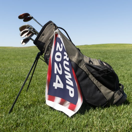 Trump 2024 Amerikaanse vlag Golfhanddoek (Groen)