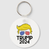 Trump 2024 Amerikaanse vlag Sleutelhanger (Voorkant)