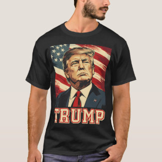 Trump 2024 Amerikaanse Vlag T-shirt
