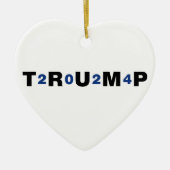 Trump 2024 Blue Keramisch Ornament (Voorkant)