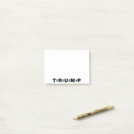 Trump 2024 Blue Post-it® Notes (Op bureau)