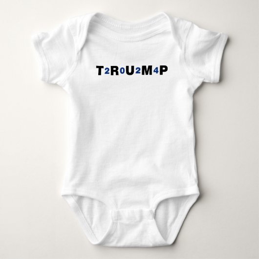 Trump 2024 Blue Romper (Voorkant)