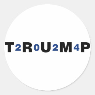Trump 2024 Blue Ronde Sticker