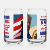 Trump 2024 - Boorboor Blikvorm Glas (Links)