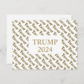 TRUMP 2024 BRIEFKAART (Voorkant / Achterkant)