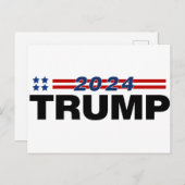 Trump 2024 briefkaart (Voorkant / Achterkant)