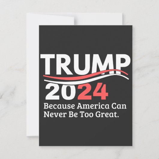 trump 2024 bumper bedankkaart (Voorkant)