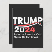 trump 2024 bumper bedankkaart (Voorkant / Achterkant)