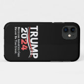 trump 2024 bumper Case-Mate iPhone case (Achterkant (horizontaal))