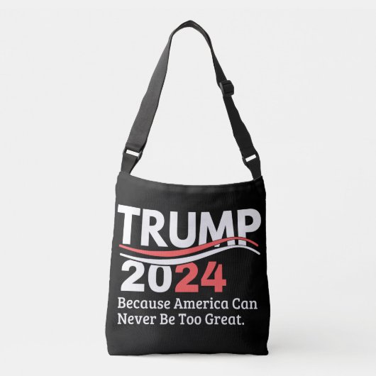 trump 2024 bumper crossbody tas (Voorkant)