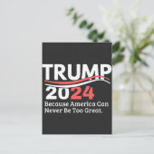 trump 2024 bumper feestdagenkaart (Staand voorkant)