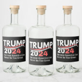 trump 2024 bumper likeurfles etiket (Flessen)