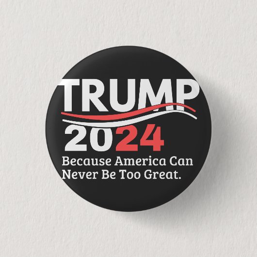 trump 2024 bumper ronde button 3,2 cm (Voorkant)