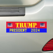 TRUMP 2024 BUMPER STICKER (En voiture)