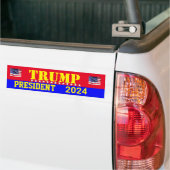 TRUMP 2024 BUMPER STICKER (Sur camion)
