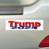 Trump 2024 bumpersticker (Op auto)