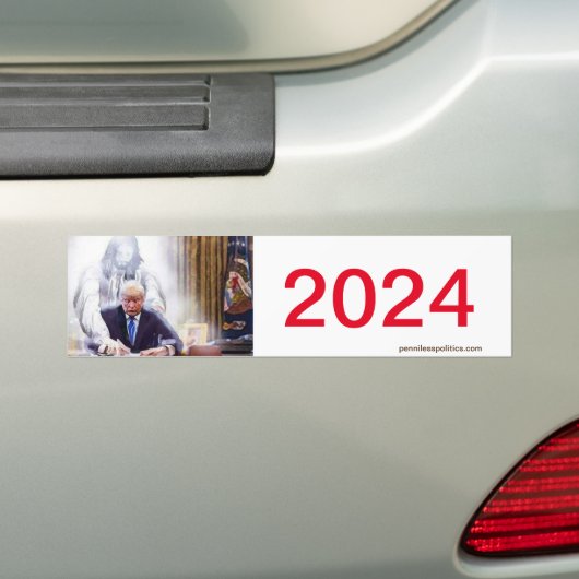 Trump 2024 Bumpersticker (Op auto)