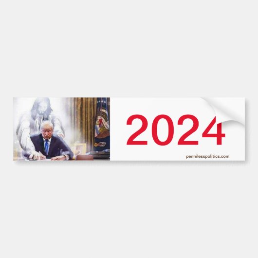 Trump 2024 Bumpersticker (Voorkant)