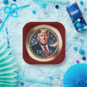 Trump 2024 Campaign Republikeins Rode Papier Bord (Feest)