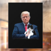 Trump 2024 Cat MAGA Funny Trump Cat Raamsticker (Vel 2)