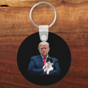 Trump 2024 Cat MAGA Funny Trump Cat Sleutelhanger