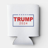 Trump 2024 Classic Rechthoek Logo Blikjeskoeler (Achterkant)