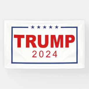 Trump 2024 Classic Rechthoek Logo Spandoek