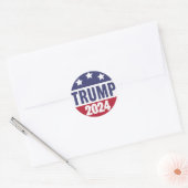 Trump 2024 Classic ronde Stickers (Envelop)