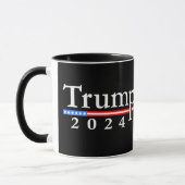Trump 2024 Classic Zwart en Rood Mok (Links)