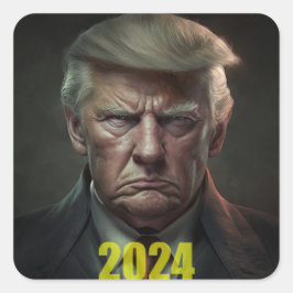 Trump 2024: De inkomstenloop begint Vierkante Sticker