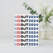 Trump 2024 DJT Briefkaart (Staand voorkant)
