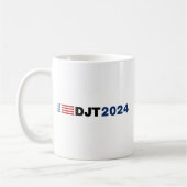 Trump 2024 DJT Coffee Mug (Gauche)