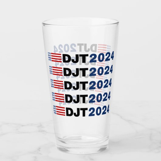 Trump 2024 DJT Glas (Voorkant)