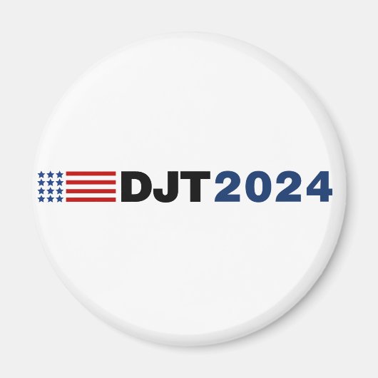 Trump 2024 DJT Magnet Magneet (Voorkant)