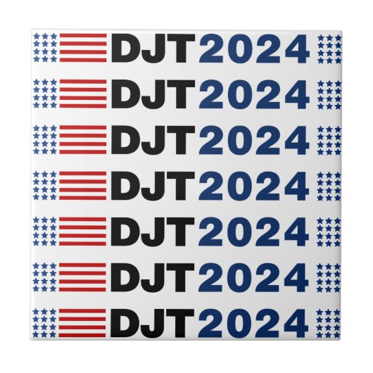 Trump 2024 DJT Tegeltje (Voorkant)
