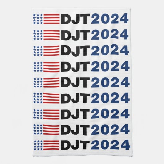 Trump 2024 DJT Theedoek (Verticaal)