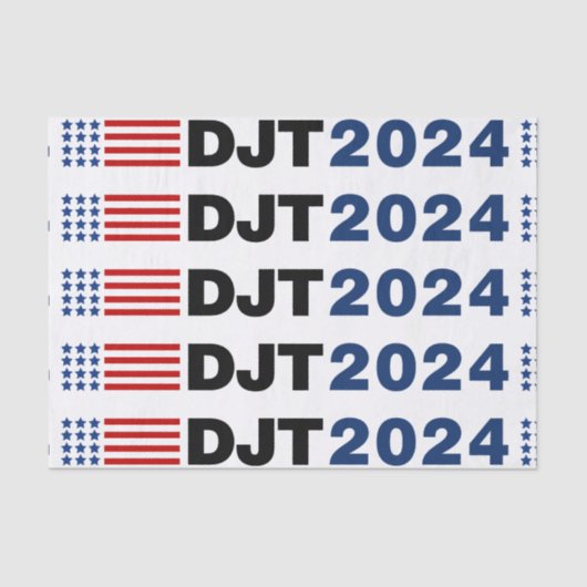 Trump 2024 DJT Tissuepapier (Voorkant)