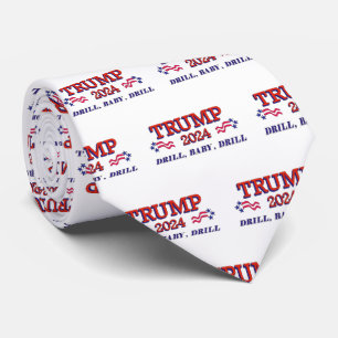 Trump 2024 Drill Baby Drill Cravate