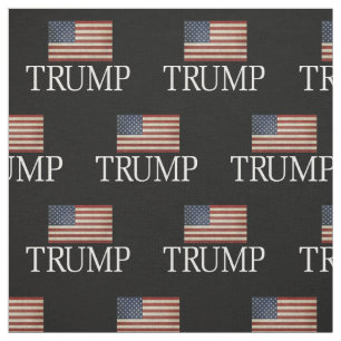 Trump 2024 Fabric met Amerikaanse vlag Stof