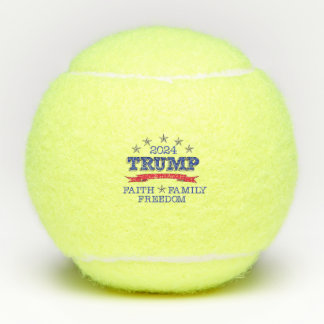 Trump 2024 Faith, Family, Freedom Tennisballen
