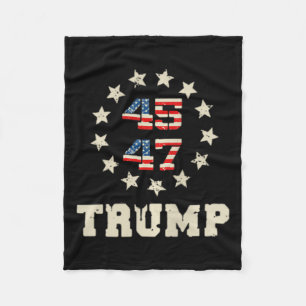 Trump 2024 Flag (op de rug) Take America Back Trum Fleece Deken