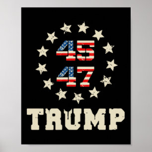 Trump 2024 Flag (op de rug) Take America Back Trum Poster