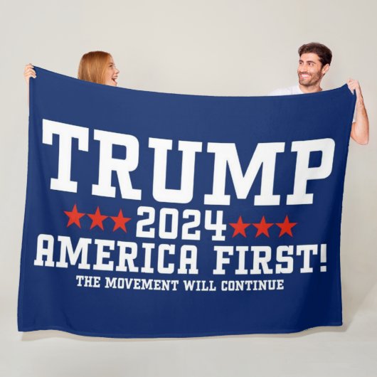 TRUMP 2024 FLEECE DEKEN (In situ)